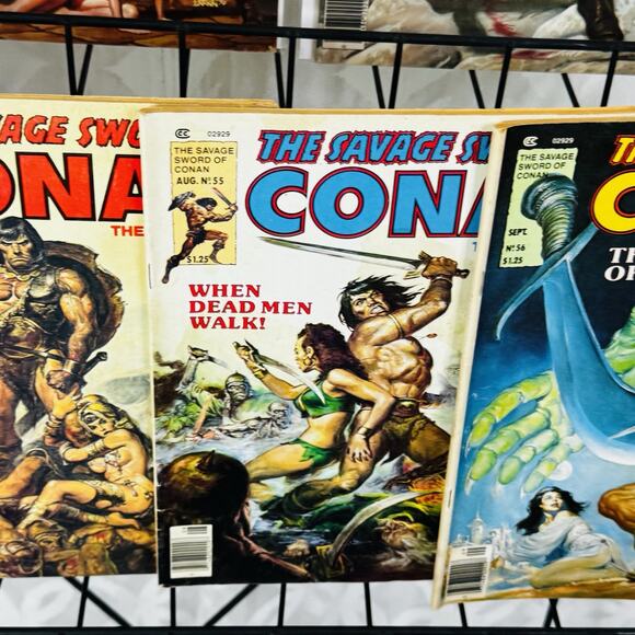 Savage Sword Of Conan 38 43-44 46-47 55-56 Lot Marvel Magazine Bronze Age Norem - Picture 7 of 9